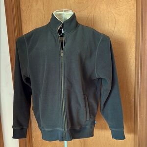 Men’s Izod Dark Green Zip-Up Jacket Size Large